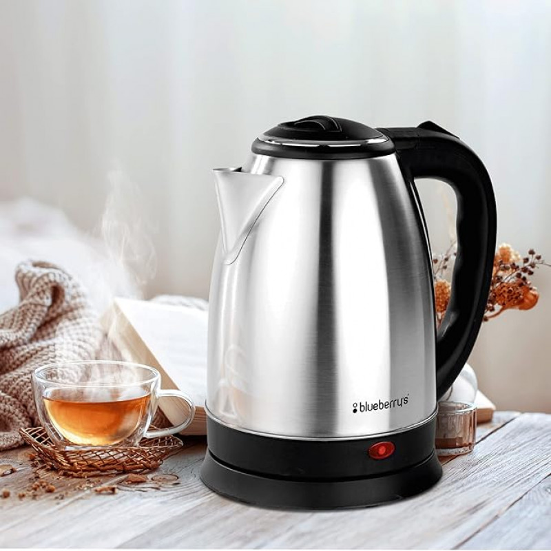 Blueberrys Premium 2023 Special 1.8 Liter 1500 Watt Stainless Steel Electric Kettle Blueberrys Premium 2023 Special 1.8 Liter 1500 Watt Stainless Steel Electric Kettle