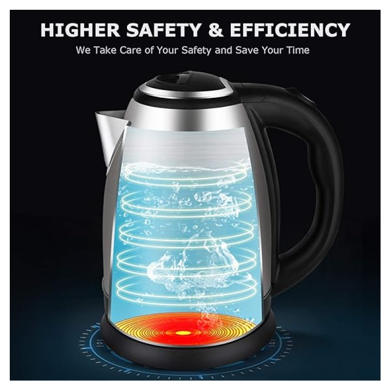 MR. BRAND | Stainless Steel Electric Kettle | Auto Shut Off | Multipurpose Extra Large Cattle | 1.5 Liter | Black MR. BRAND | Stainless Steel Electric Kettle | Auto Shut Off | Multipurpose Extra Large Cattle | 1.5 Liter | Black