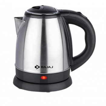 Bajaj Ktx Dlx Electric Kettle | 1350W | 1.2 L |  Cordless Operation | Auto Shut-Off Mechanism | Black