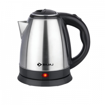 Bajaj KTX Electric Kettle | 1.5 L | 1350W | Stainless Steel Body | Black | 670106