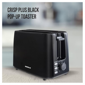 Havells Crisp Plus 750-Watt Pop-up Toaster | Black Havells Crisp Plus 750-Watt Pop-up Toaster | Black
