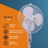 HAVELLS Swing Pedestal Fan | 400 mm | 3 Blade | White