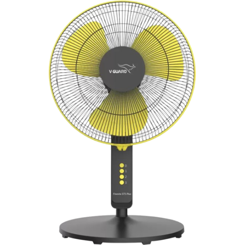 V-Guard FINESTA STS PLUS 16 400 mm 3 Blade Pedestal Fan | Yellow Black