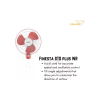 V-Guard Finesta STD Plus Wall Fan | 3 Blade | 400 mm | White Red
