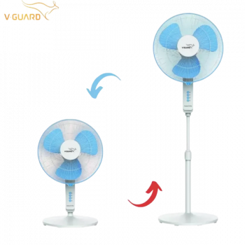 V-Guard Finesta STS Plus Pedestal cum Table Fan | 3 Blade | 400 mm | White Blue