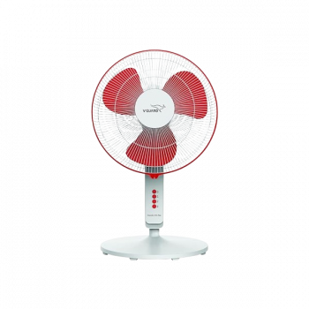 V-Guard Finesta STS Plus Table Fan | 400 mm | 3 Blade | White Red