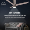 Orient Electric Aeroslim BLDC motor Smart Ceiling Fan with IOT | 1200mm | Remote & Under light | Champagne Brown