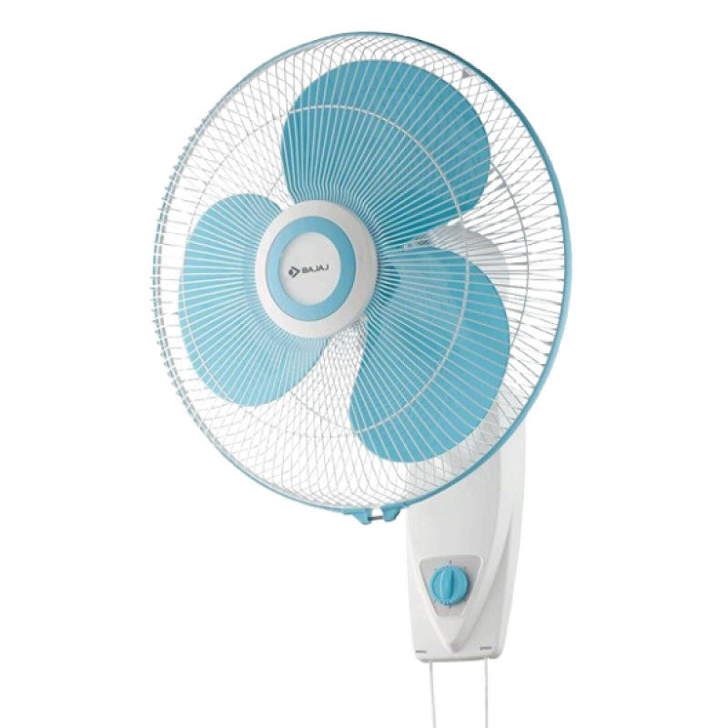 Bajaj AIRSTREAM Wall Fan | 400 mm | 60 W | 3 Blade | Blue Bajaj AIRSTREAM Wall Fan | 400 mm | 60 W | 3 Blade | Blue