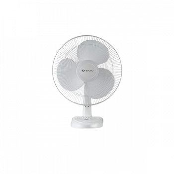 BAJAJ Esteem Table Fan | 400 mm | 3 Blade | White