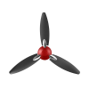 Usha Bloom Daffodil Dust Ceiling Fan | 1250mm | Sparkle Red and Black