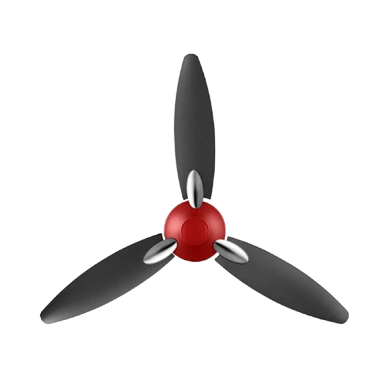 Usha Bloom Daffodil Dust Ceiling Fan | 1250mm | Sparkle Red and Black