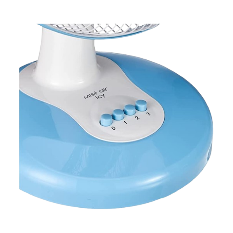 USHA MIST AIR FLO Ultra High Speed Table Fan | 3 Blade | 1350rpm | 400 mm | LIGHT BLUE USHA MIST AIR FLO Ultra High Speed Table Fan | 3 Blade | 1350rpm | 400 mm | LIGHT BLUE