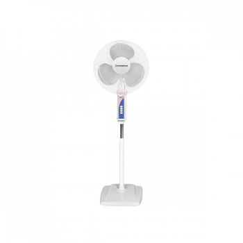 Crompton Wave Plus 400-mm | CH BRN GLD Pedestal Fan | KD White