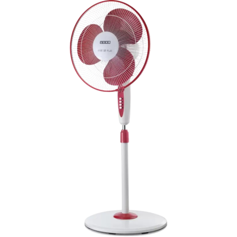 USHA Mist Air Flo Pedestal Fan | 400 mm | 3 Blade | Maroon USHA Mist Air Flo Pedestal Fan | 400 mm | 3 Blade | Maroon