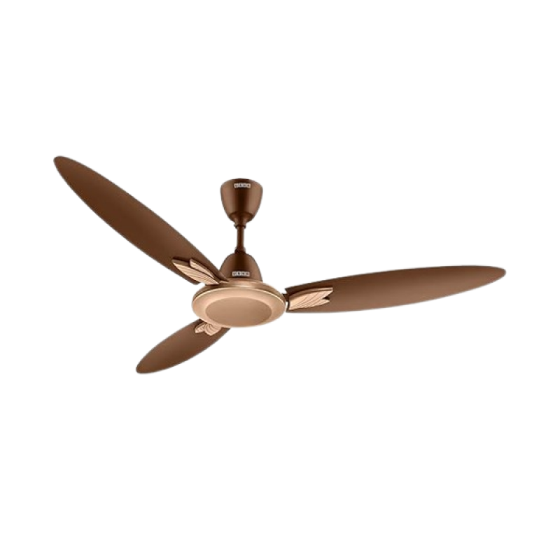 Usha Bloom Magnolia Goodbye Dust Ceiling Fan | Anti Dust Feature | 1250 mm | 85 Watt | Sparkle Golden & Brown Usha Bloom Magnolia Goodbye Dust Ceiling Fan | Anti Dust Feature | 1250 mm | 85 Watt | Sparkle Golden & Brown