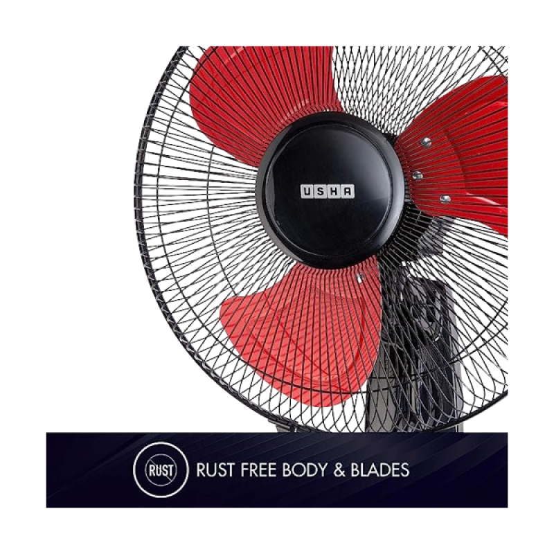 USHA Colossus Blade Wall Fan | 400mm | Red USHA Colossus Blade Wall Fan | 400mm | Red