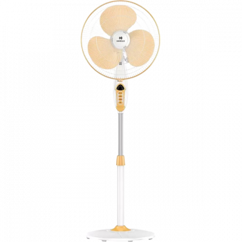 HAVELLS Sprint BLDC 400 mm BLDC Motor with Remote 3 Blade Pedestal Fan | White Yellow