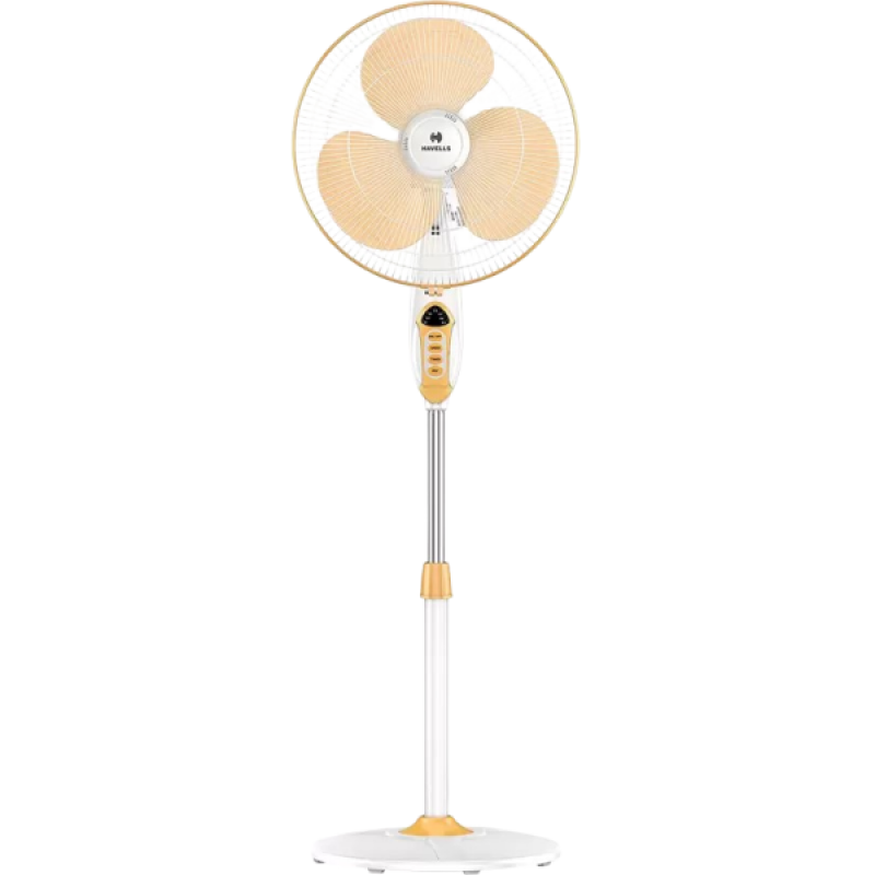 HAVELLS Sprint BLDC 400 mm BLDC Motor with Remote 3 Blade Pedestal Fan | White Yellow HAVELLS Sprint BLDC 400 mm BLDC Motor with Remote 3 Blade Pedestal Fan | White Yellow