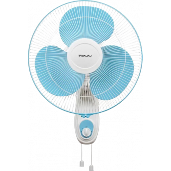 Bajaj Esteem Wall Fan | 3 Blade | 400 mm| Icy Blue & White