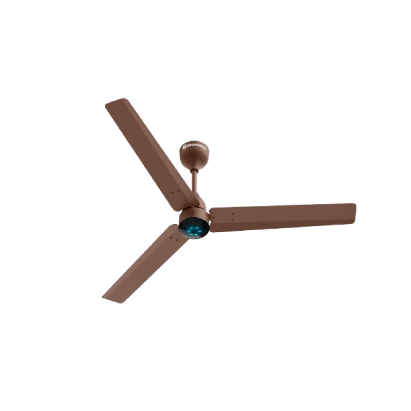 Atomberg Renesa Ceiling Fan | 1200 mm | 3 Blade | BLDC Ceiling Fan with Remote Control & LED Indicators | Matt Brown Atomberg Renesa Ceiling Fan | 1200 mm | 3 Blade | BLDC Ceiling Fan with Remote Control & LED Indicators | Matt Brown