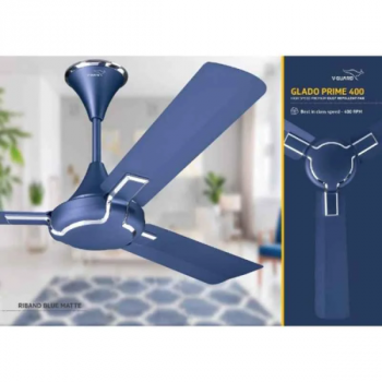 V-Guard Glado Prime 400rpm Riband Matte 3 Blade Ceiling Fan, Sweep: 1200 mm | Blue V-Guard Glado Prime 400rpm Riband Matte 3 Blade Ceiling Fan, Sweep: 1200 mm | Blue