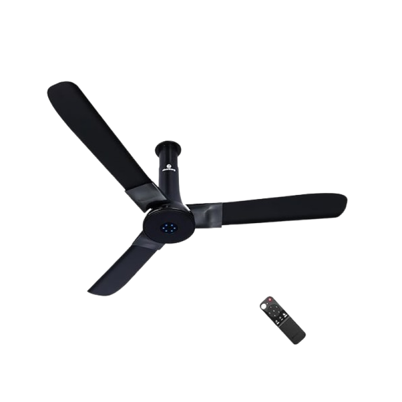 atomberg Studio+BLDC Ceiling Fan | 1200mm | Remote Control | Midnight Black Matt atomberg Studio+BLDC Ceiling Fan | 1200mm | Remote Control | Midnight Black Matt