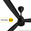 Atomberg Renesa Prime Ceiling Fan | 1200 mm | 3 Blade | Gloss Black