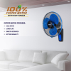 Usha Maxx Air Wall Fan | 400 mm | Blue & Black