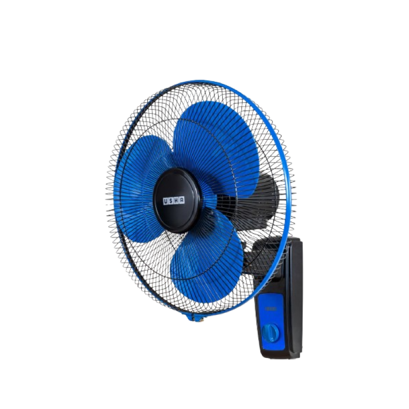 Usha Maxx Air Wall Fan | 400 mm | Blue & Black