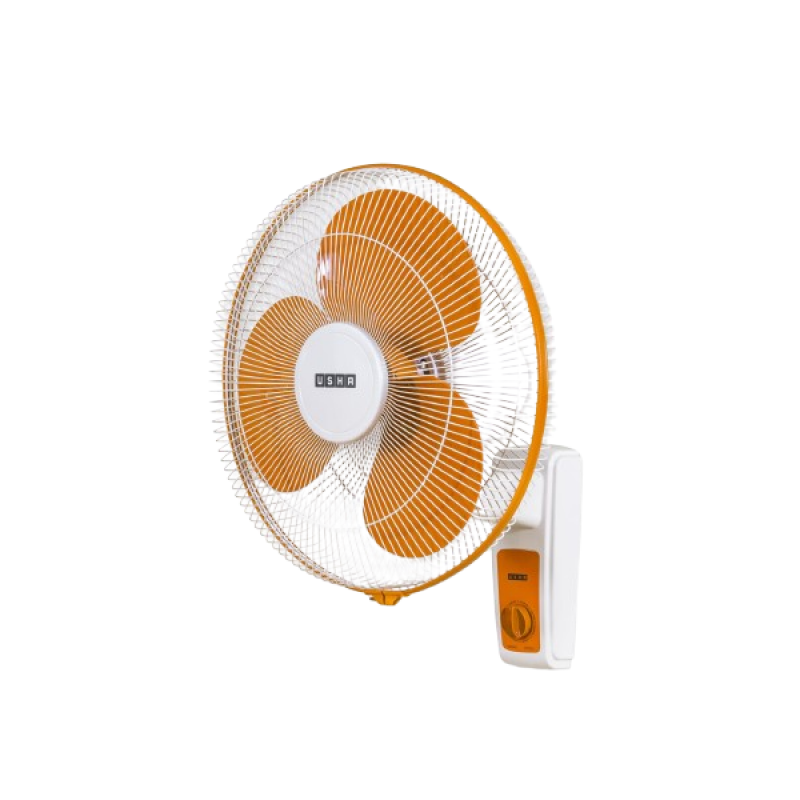 Usha Maxx Air Wall Fan | 400 mm | Orange & White