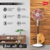 Impex Impulse Table pedestal 2 in 1 convertible fan | 400 mm | Red and White