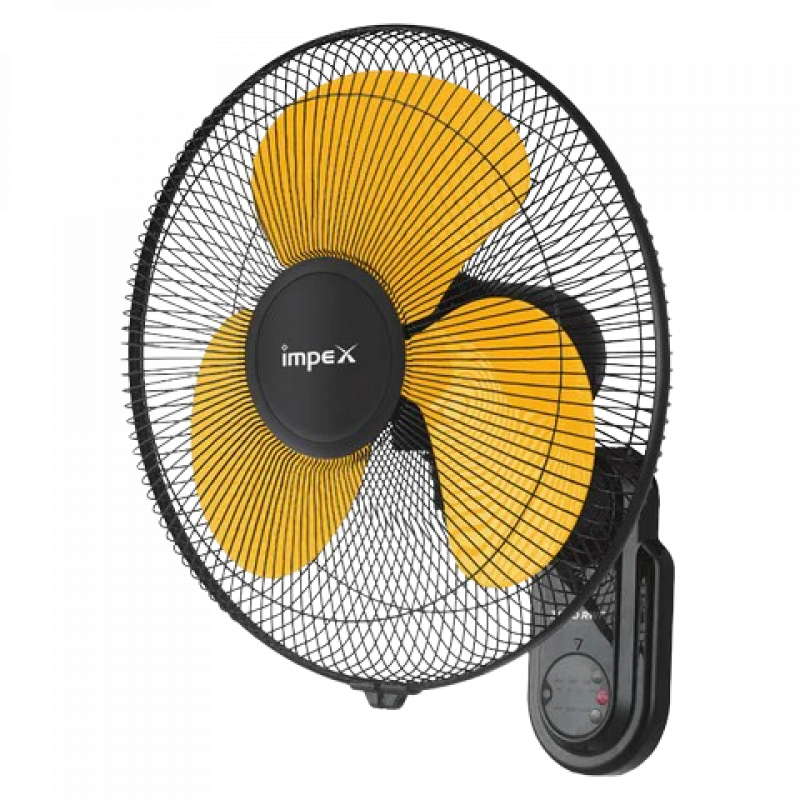 Impex Zolo 1350 RPM Wall Fan | 400 mm | Yellow Black