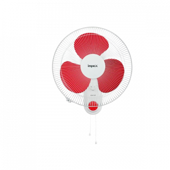 Impex Wall Fan Zolo | 1350 RPM | 400 mm | 3 Blade | Red White