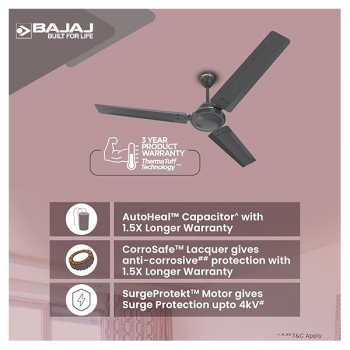 BAJAJ Classico pro Ceiling Fan | 1S | 1200 MM | 3 Blade BAJAJ Classico pro Ceiling Fan | 1S | 1200 MM | 3 Blade