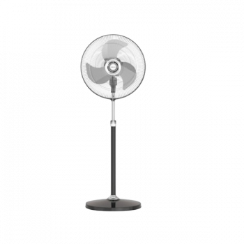 Bajaj Hurricane Pedestal Fan | 450 mm | Black And Chrome