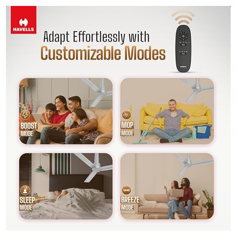 Havells Elio Bldc High Air Ceiling Fan | 1200Mm | 5 stars | Remote Controlled | Grey Havells Elio Bldc High Air Ceiling Fan | 1200Mm | 5 stars | Remote Controlled | Grey