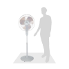 Usha Maxx Air Pedestal Fan | 400mm | White Usha Maxx Air Pedestal Fan | 400mm | White