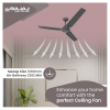 Bajaj Classico Pro Ceiling Fan | 1200 mm | Coal Mine Grey