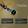 V-Guard INSIGHT-G Ceiling Fan | 1200 mm | BLDC Motor | Remote Control | Choco Gold Wood V-Guard INSIGHT-G Ceiling Fan | 1200 mm | BLDC Motor | Remote Control | Choco Gold Wood