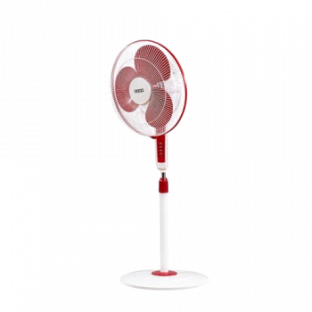 USHA Maxx Air Pedestal Fan | 400 mm | Red & White