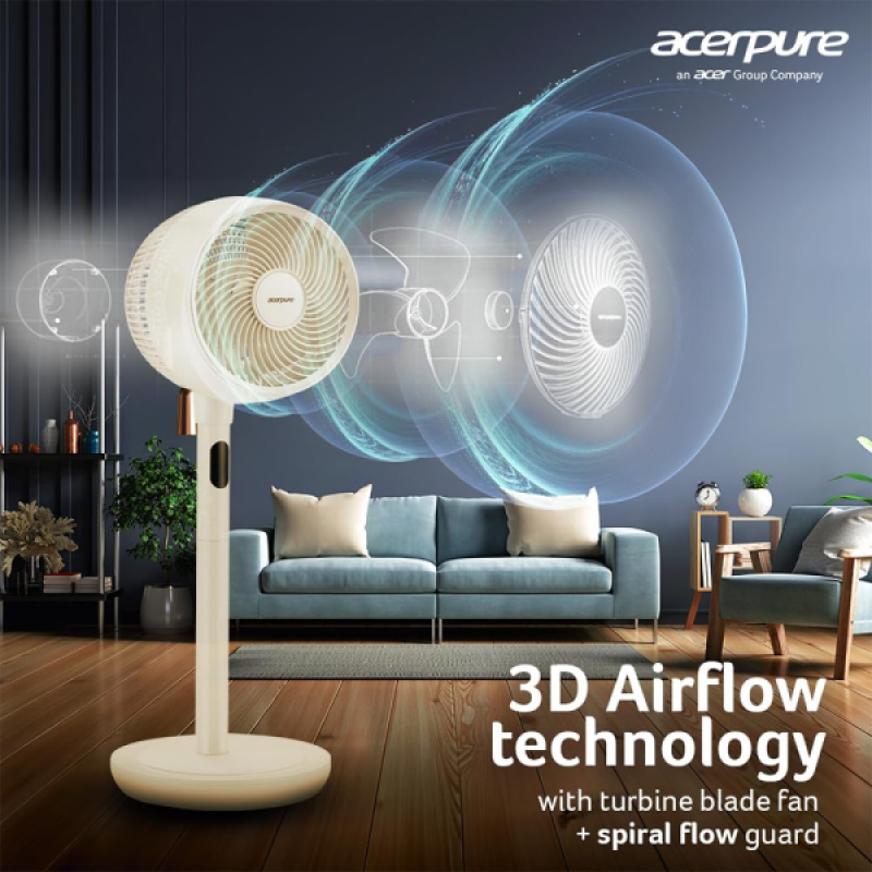 Acerpure Cozy F2 Air Circulator Pedestal Fan | Energy efficient & Whisper Quiet Large Room | Beige Acerpure Cozy F2 Air Circulator Pedestal Fan | Energy efficient & Whisper Quiet Large Room | Beige