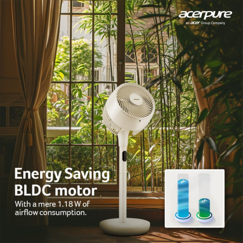 Acerpure Cozy F2 Air Circulator Pedestal Fan | Energy efficient & Whisper Quiet Large Room | Beige Acerpure Cozy F2 Air Circulator Pedestal Fan | Energy efficient & Whisper Quiet Large Room | Beige