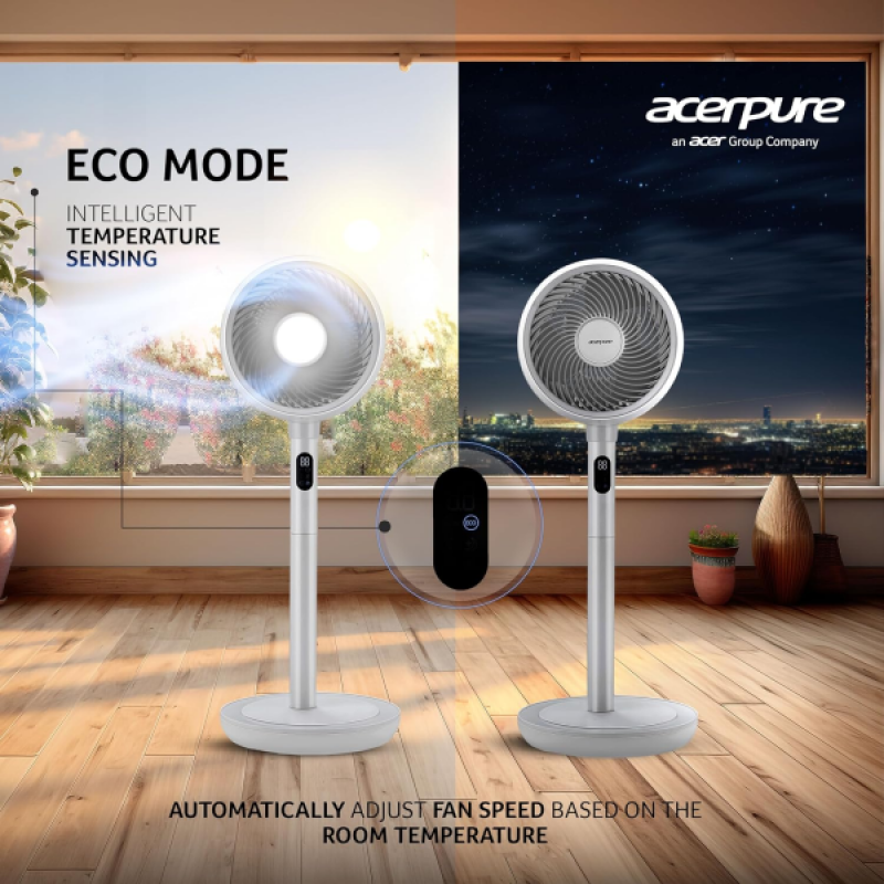 Acerpure Cozy F2 Air Circulator Pedestal Fan | Energy efficient & Whisper Quiet Large Room | Beige Acerpure Cozy F2 Air Circulator Pedestal Fan | Energy efficient & Whisper Quiet Large Room | Beige