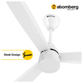 Atomberg Renesa Prime BLDC Ceiling Fan | 1200 mm | 3 Blade | Gloss White | FG0528