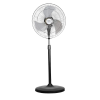 Usha Turbo 180 Pedestal Fan | 450mm | Metal Black