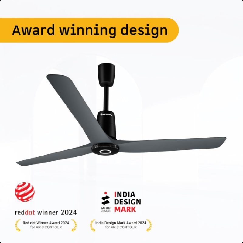 Atomberg Aris Contour Smart Ceiling Fan | 1200 mm | 3 Blade | Regent Grey Atomberg Aris Contour Smart Ceiling Fan | 1200 mm | 3 Blade | Regent Grey