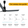 Atomberg Aris Contour Smart Ceiling Fan | 1200 mm | 3 Blade | Regent Grey Atomberg Aris Contour Smart Ceiling Fan | 1200 mm | 3 Blade | Regent Grey