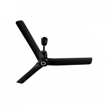 Atomberg Aris Contour Smart Ceiling Fan | 1200 mm | BLDC with IoT, Remote Control & Ring Light LED for Speed Indication | Midnight Black