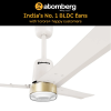 Atomberg Renesa Elite Smart | 1200 mm | BLDC Ceiling Fan with Remote Control & LED Indicators | Pearl White