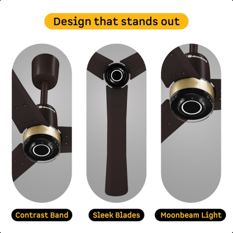 Atomberg Renesa Elite Ceiling Fan | 1200 mm | 3 Blade | BLDC Motor with Remote | Blaze Brown Atomberg Renesa Elite Ceiling Fan | 1200 mm | 3 Blade | BLDC Motor with Remote | Blaze Brown